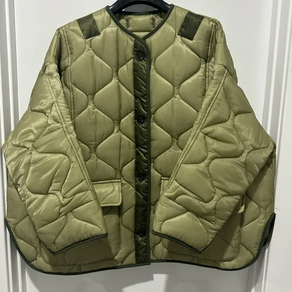 PRICE FIRM-THE FRANKIE SHOP TEDDY QUILTED JACKET - Picture 8 of 15